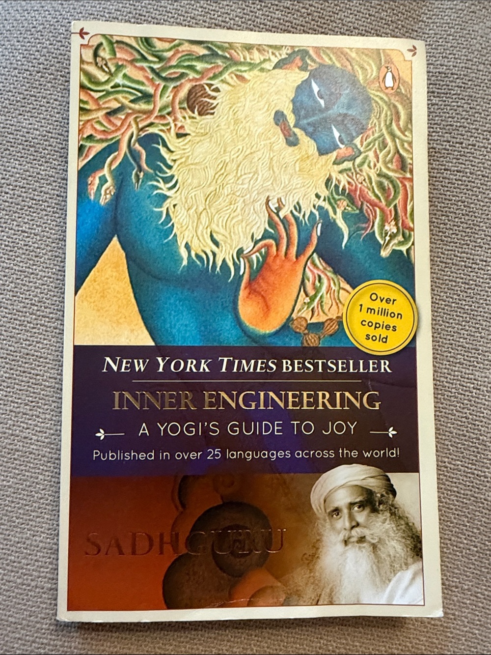 Inner Engineering: A Yogi’s Guide to Joy paperback book by Sadhguru Like New